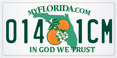 FL license plate 0141CM