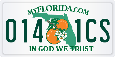 FL license plate 0141CS