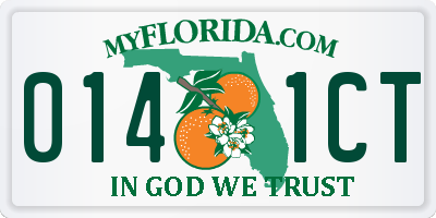 FL license plate 0141CT