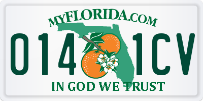 FL license plate 0141CV