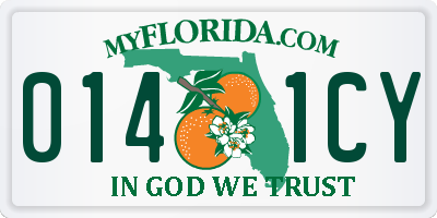 FL license plate 0141CY