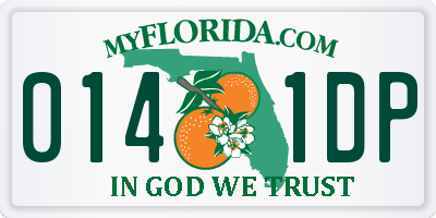 FL license plate 0141DP