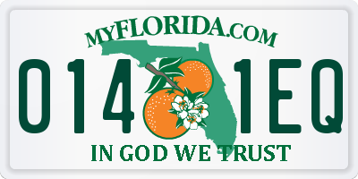 FL license plate 0141EQ