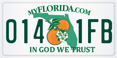 FL license plate 0141FB
