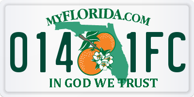 FL license plate 0141FC