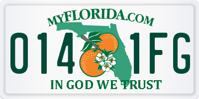 FL license plate 0141FG