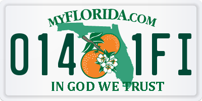 FL license plate 0141FI
