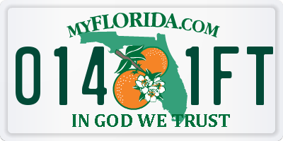 FL license plate 0141FT