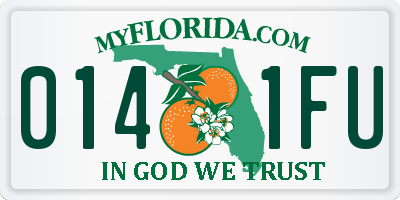 FL license plate 0141FU