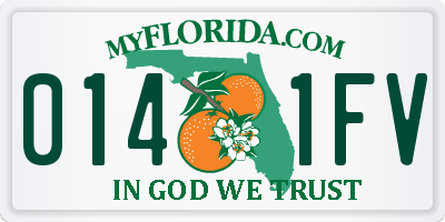 FL license plate 0141FV