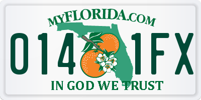 FL license plate 0141FX