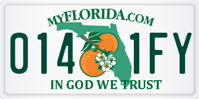 FL license plate 0141FY