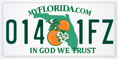 FL license plate 0141FZ