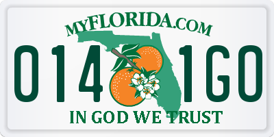 FL license plate 0141GO