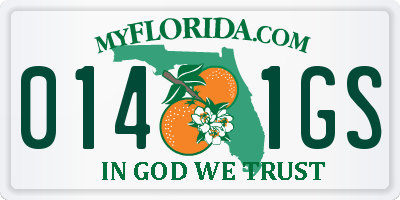 FL license plate 0141GS