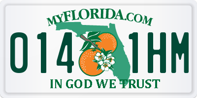 FL license plate 0141HM