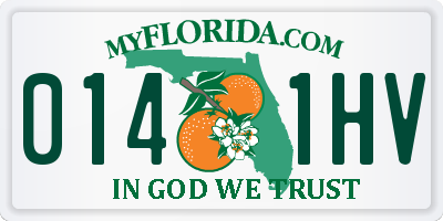 FL license plate 0141HV