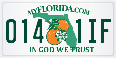 FL license plate 0141IF