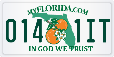 FL license plate 0141IT