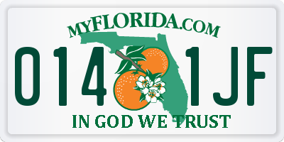 FL license plate 0141JF