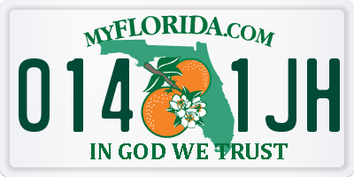 FL license plate 0141JH