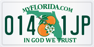 FL license plate 0141JP