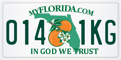 FL license plate 0141KG