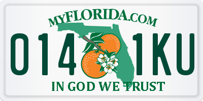 FL license plate 0141KU