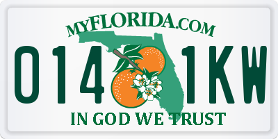 FL license plate 0141KW