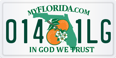 FL license plate 0141LG