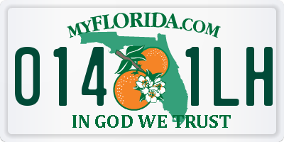 FL license plate 0141LH