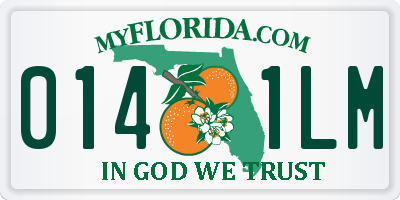 FL license plate 0141LM