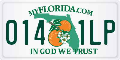 FL license plate 0141LP