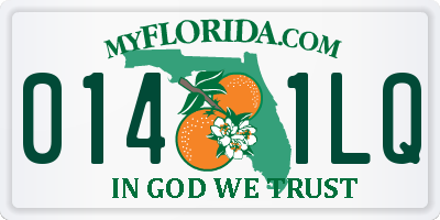 FL license plate 0141LQ