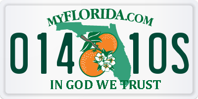 FL license plate 0141OS