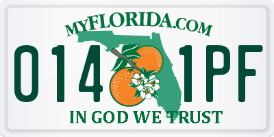 FL license plate 0141PF