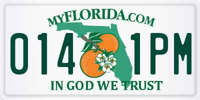 FL license plate 0141PM