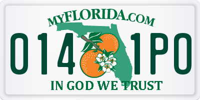 FL license plate 0141PO