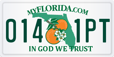 FL license plate 0141PT