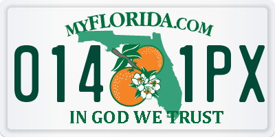 FL license plate 0141PX