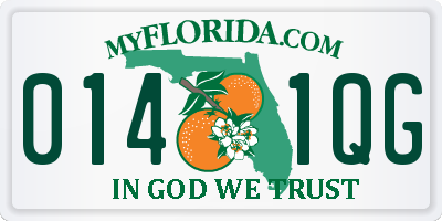 FL license plate 0141QG