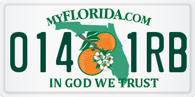 FL license plate 0141RB