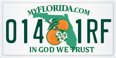FL license plate 0141RF