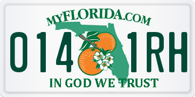 FL license plate 0141RH