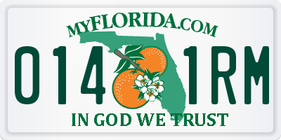 FL license plate 0141RM