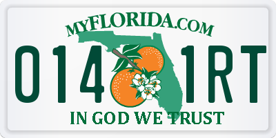 FL license plate 0141RT