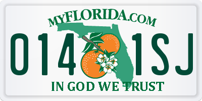 FL license plate 0141SJ