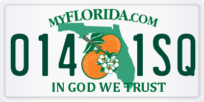 FL license plate 0141SQ