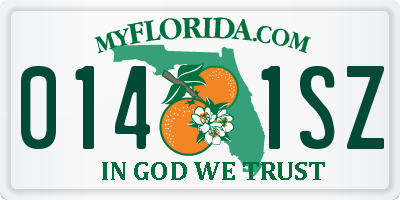 FL license plate 0141SZ