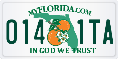 FL license plate 0141TA